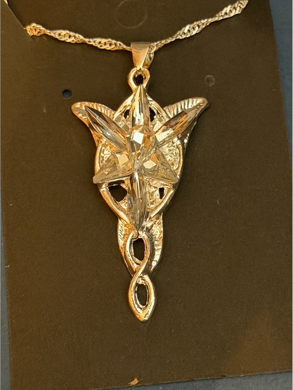 Lord of the rings Arwen's Evenstar pendant Charm Necklace-Elven Cosplay